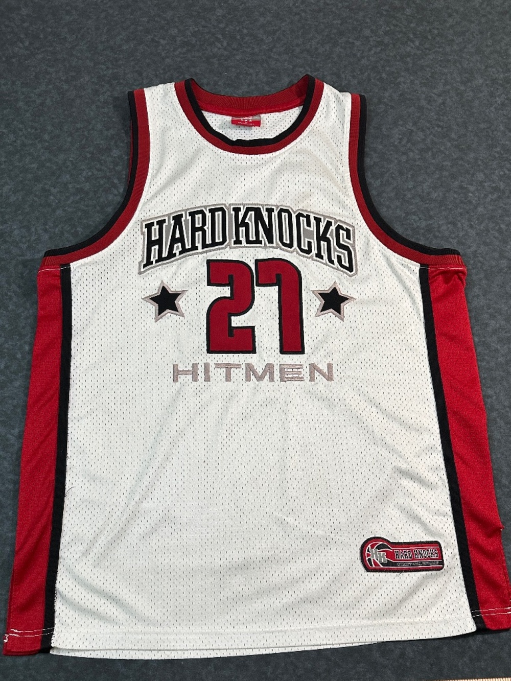 Hard Knocks Hitmen Authentic Series Basketball Jersey #27 Size Large